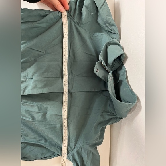 Eileen Fisher Organic Cotton/Nylon Jacket 2 Way Full Zip Blue Coat Womens XXS - Picture 13 of 16